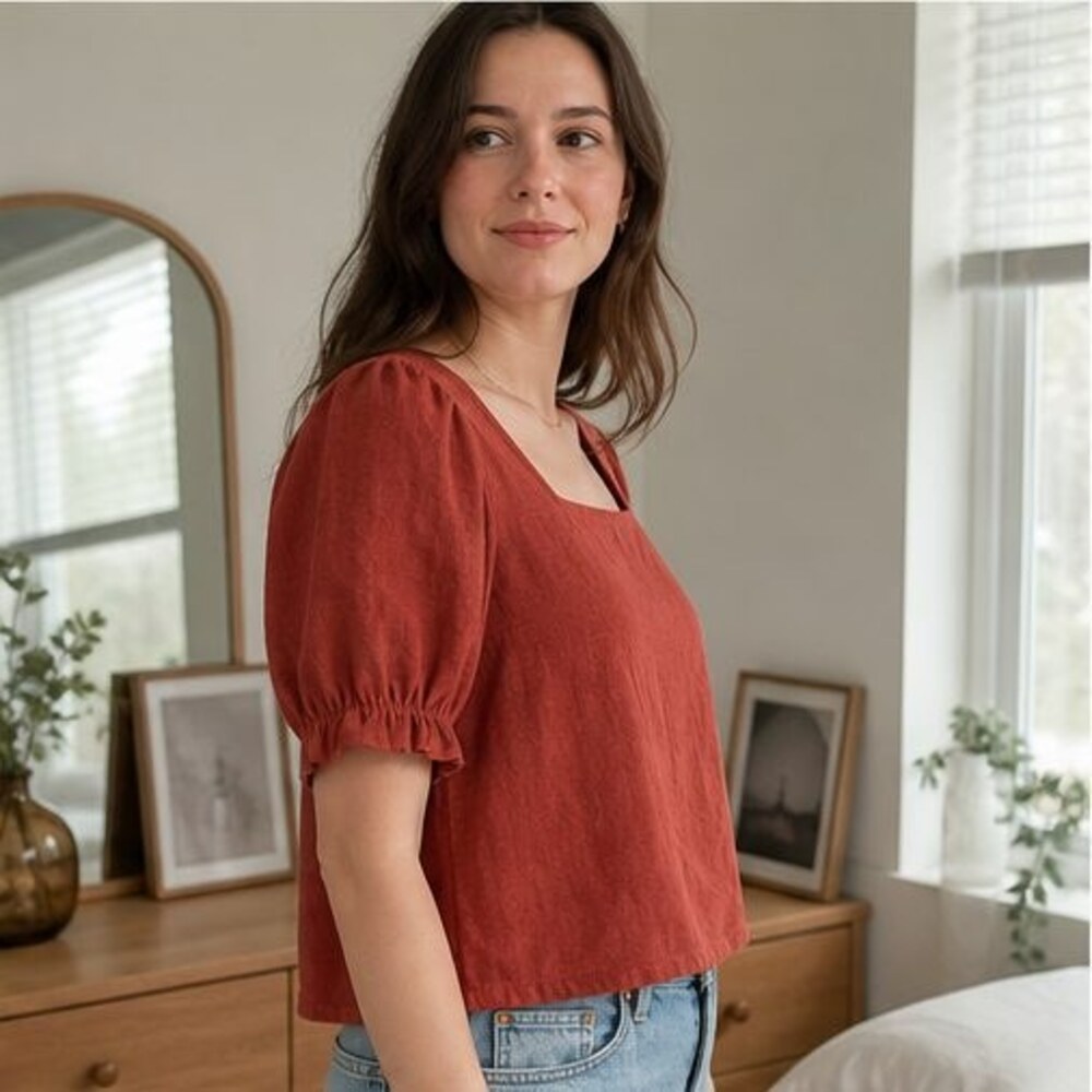 Sand Ruffle Blouse - Picture 3 of 6